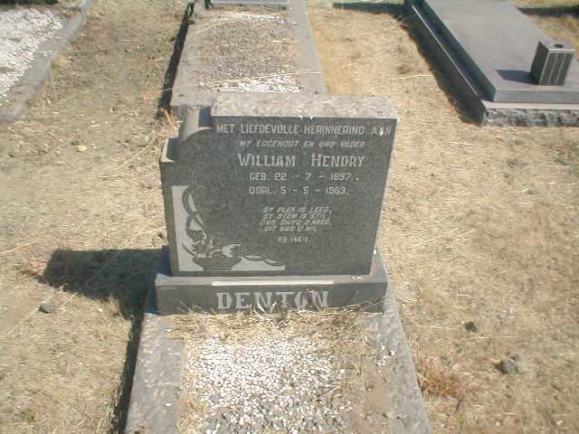 DENTON William Hendry 1897-1963
