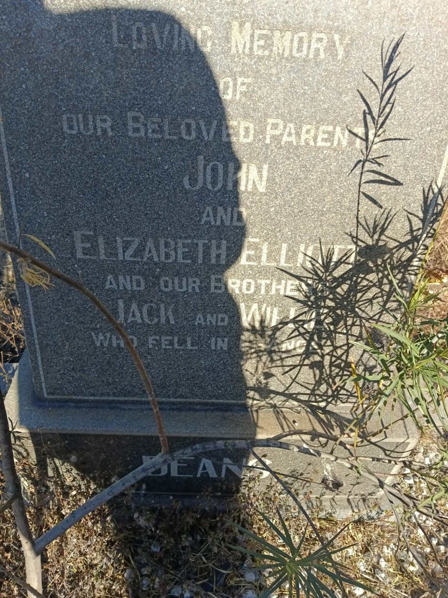 DEANS John -1938 & Elizabeth ELLIOTT -1950 :: DEANS Jack -1916 :: DEANS William -1916 