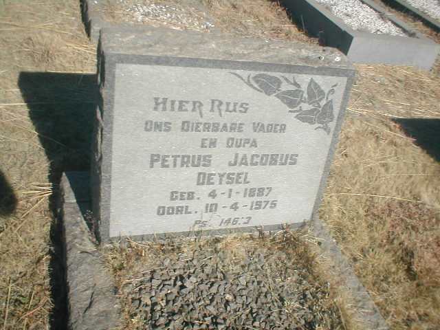 DEYSEL Petrus Jacobus 1887-1975