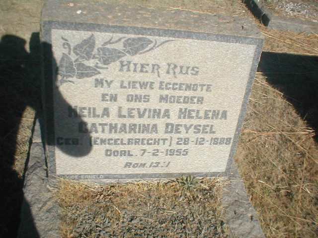 DEYSEL Heila Levina Helena Catharina geb. ENGELBRECHT 1888-1955