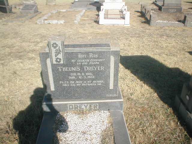 DREYER Theunis 1918-1953