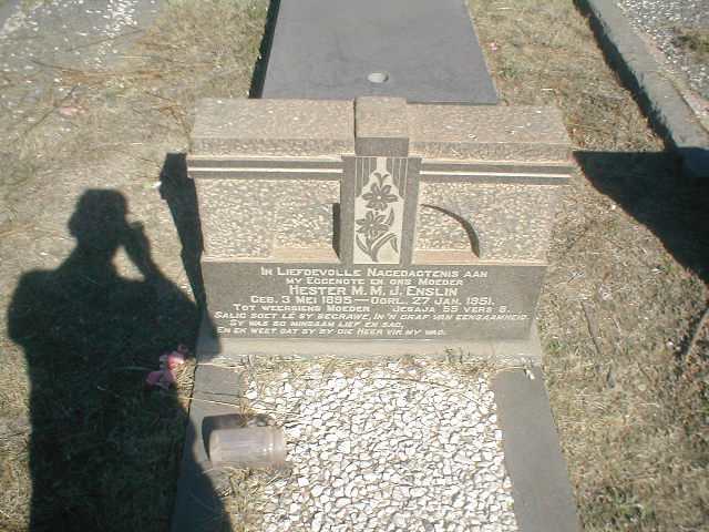 ENSLIN Hester M.M.J. 1895-1951