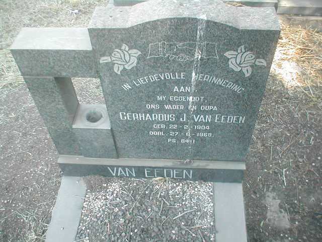 EEDEN Gerhardus J., van 1904-1969