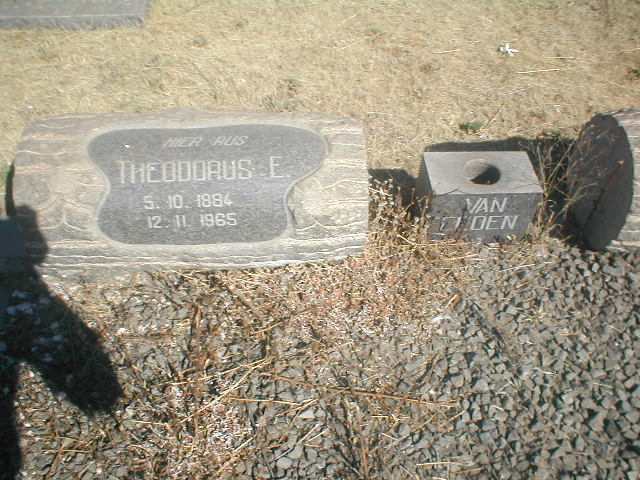 EEDEN Theodoaus E., Van 1884-1965