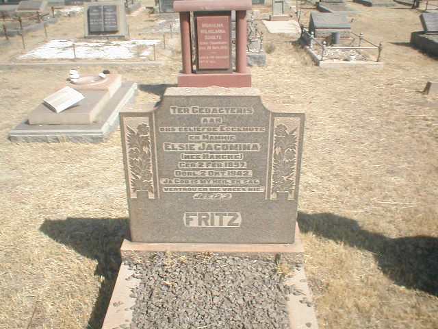 FRITZ Elsie Jacomina nee HANCKE 1897-1942