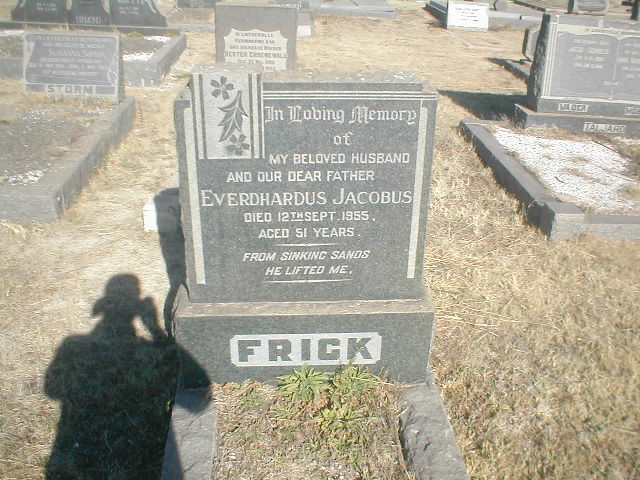 FRICK Everdhardus Jacobus    -1955