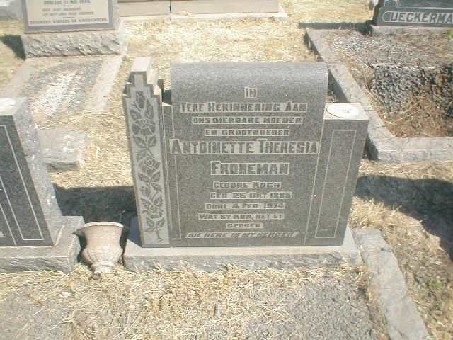 FRONEMAN Antoinette Theresia 1885-1974