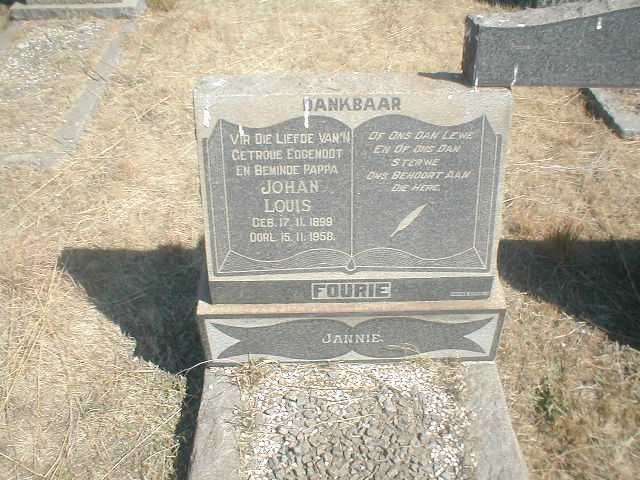 FOURIE Johan Louis 1899-1958