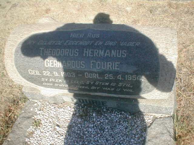 FOURIE Theodorus Hermanus Gerhardus 1903-1954
