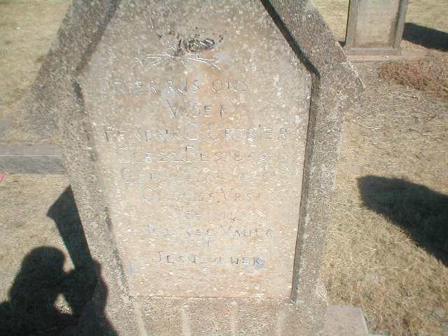 GROBLER Hendrik C.1858-1940