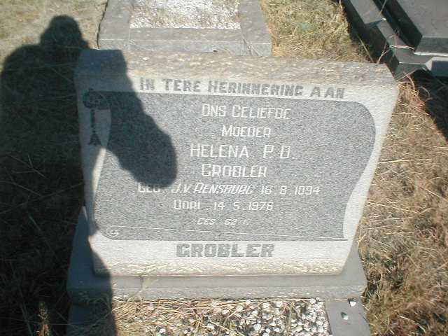 GROBLER Helena P.D. geb. JANSE VAN RENSBURG 1894-1976