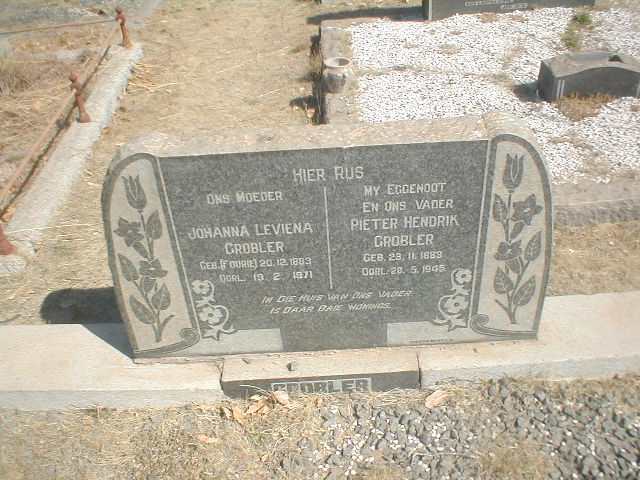 GROBLER Pieter Hendrik 1889-1945 &amp; Johanna Leviena FOURIE 1883-1971