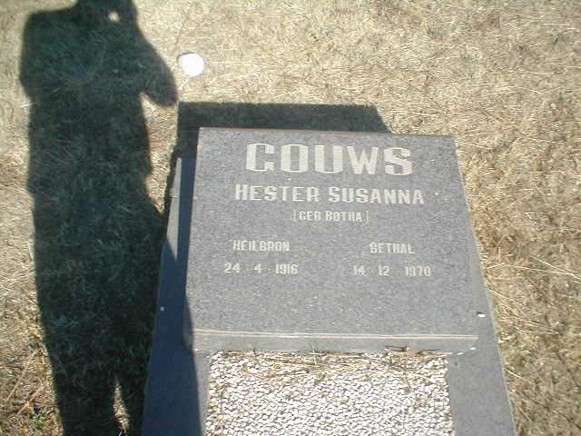 GOUWS Hester Susanna nee BOTHA 1916-1970