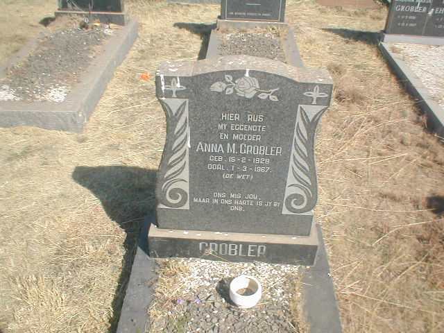 GROBLER Anna M. nee DE WET 1928-1967