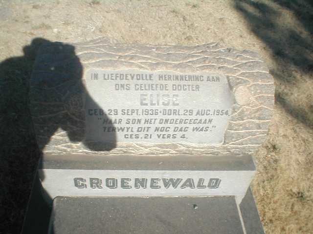 GROENEWALD Elise 1936-1954