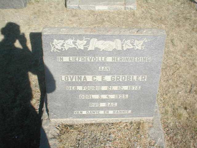 GROBLER Lovina C.E. nee FOURIE 1878-1935
