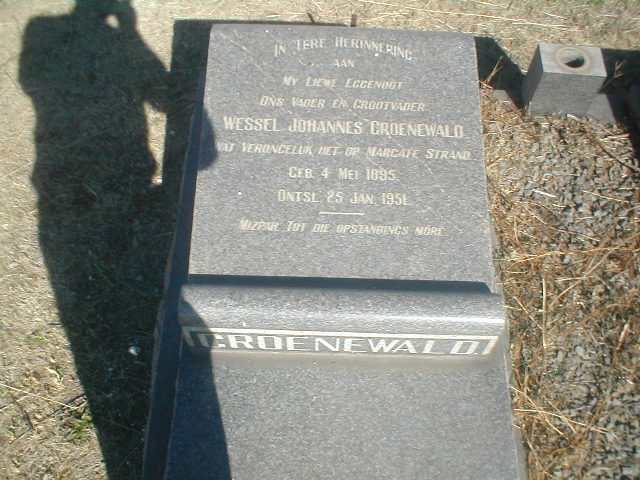 GROENEWALD Wessel Johannes 1895-1951
