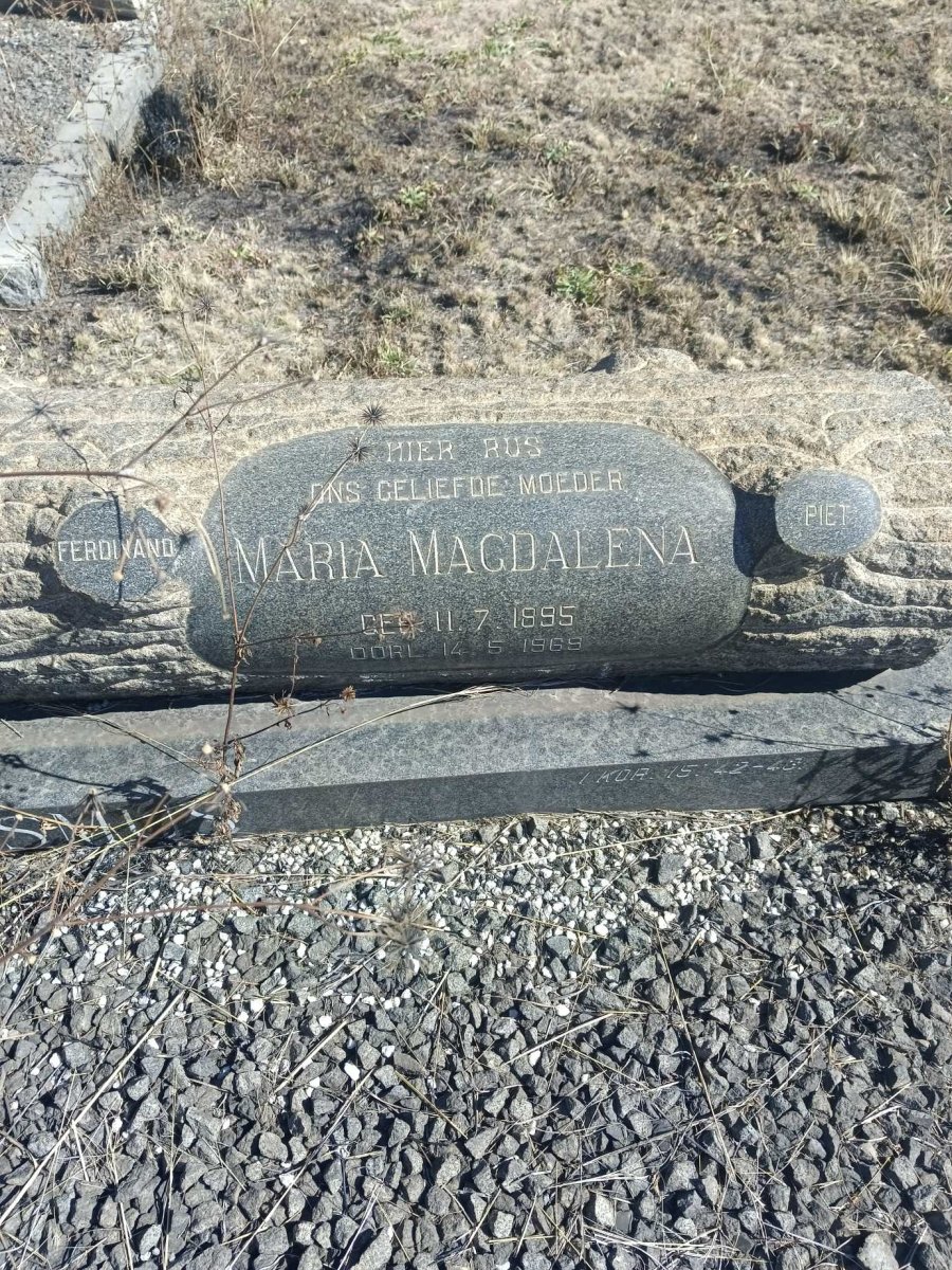 GROBLER Maria Magdalena 1895-1969