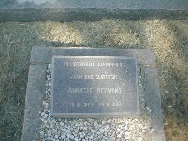 HEYMANS Annatjie 1928-1938
