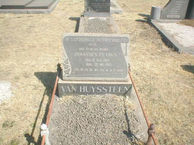 HUYSSTEEN Johannes Petrus, van 1946-1965