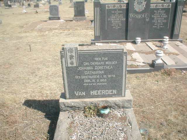 HEERDEN Johanna Dorethea, van 1873-1958
