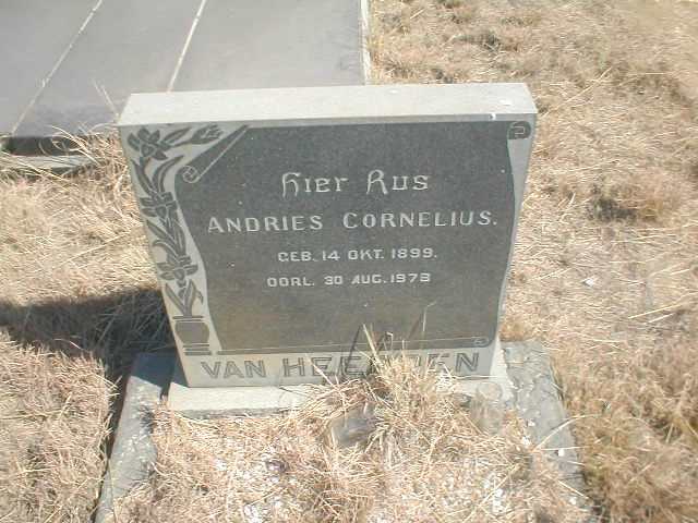 HEERDEN Andries Cornelius, van 1899-1978