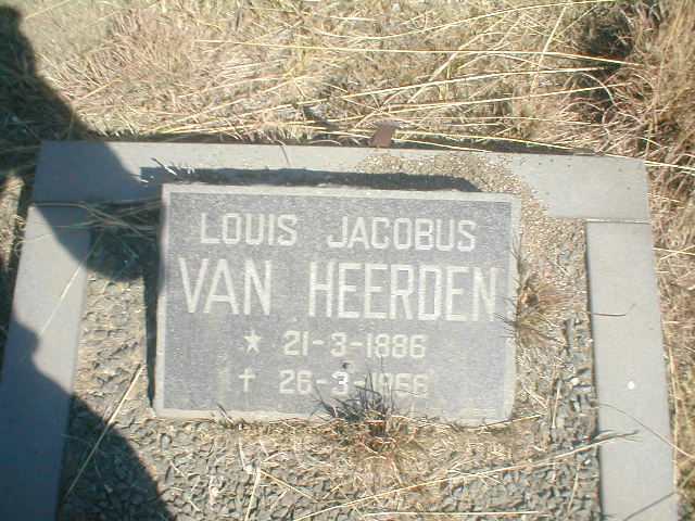 HEERDEN Louis Jacobus, van 1886-1966