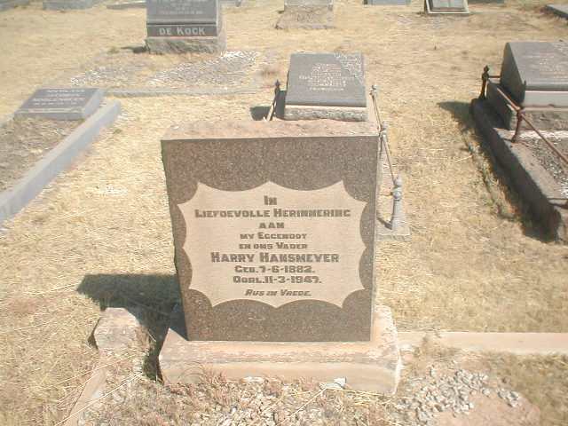 HANSMEYER Harry 1882-1947