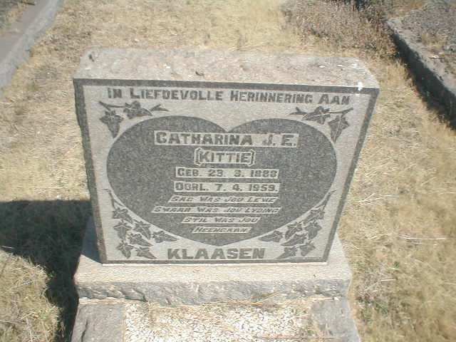 KLAASEN Catharina J E 1888-1959