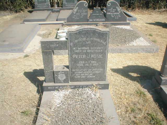 KOTZE Pieter J. 1904-1969