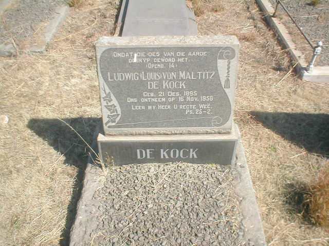 KOCK Ludwig von Maltitz, de 1895-1958