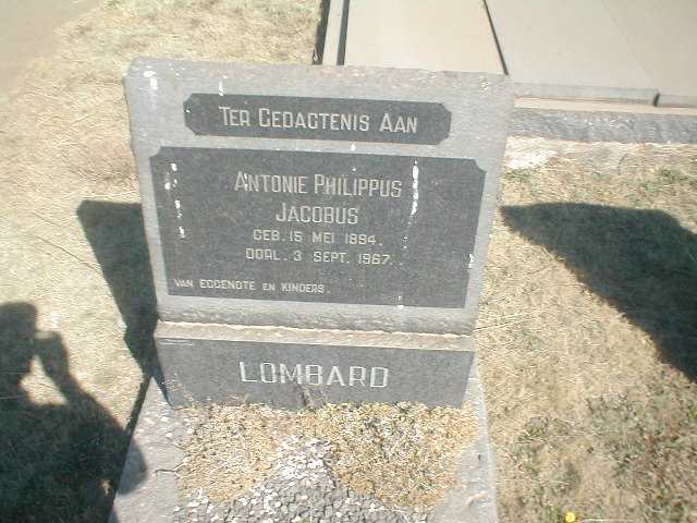 LOMBARD Antonie Philippus Jacobus 1894-1967