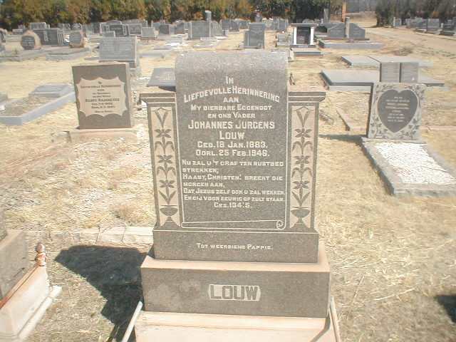 LOUW Johannes Jurgens 1883-1948