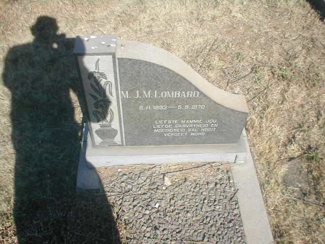 LOMBARD M.J.M. 1892-1972