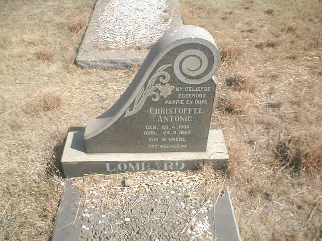 LOMBARD Christoffel Antonie 1906-1962