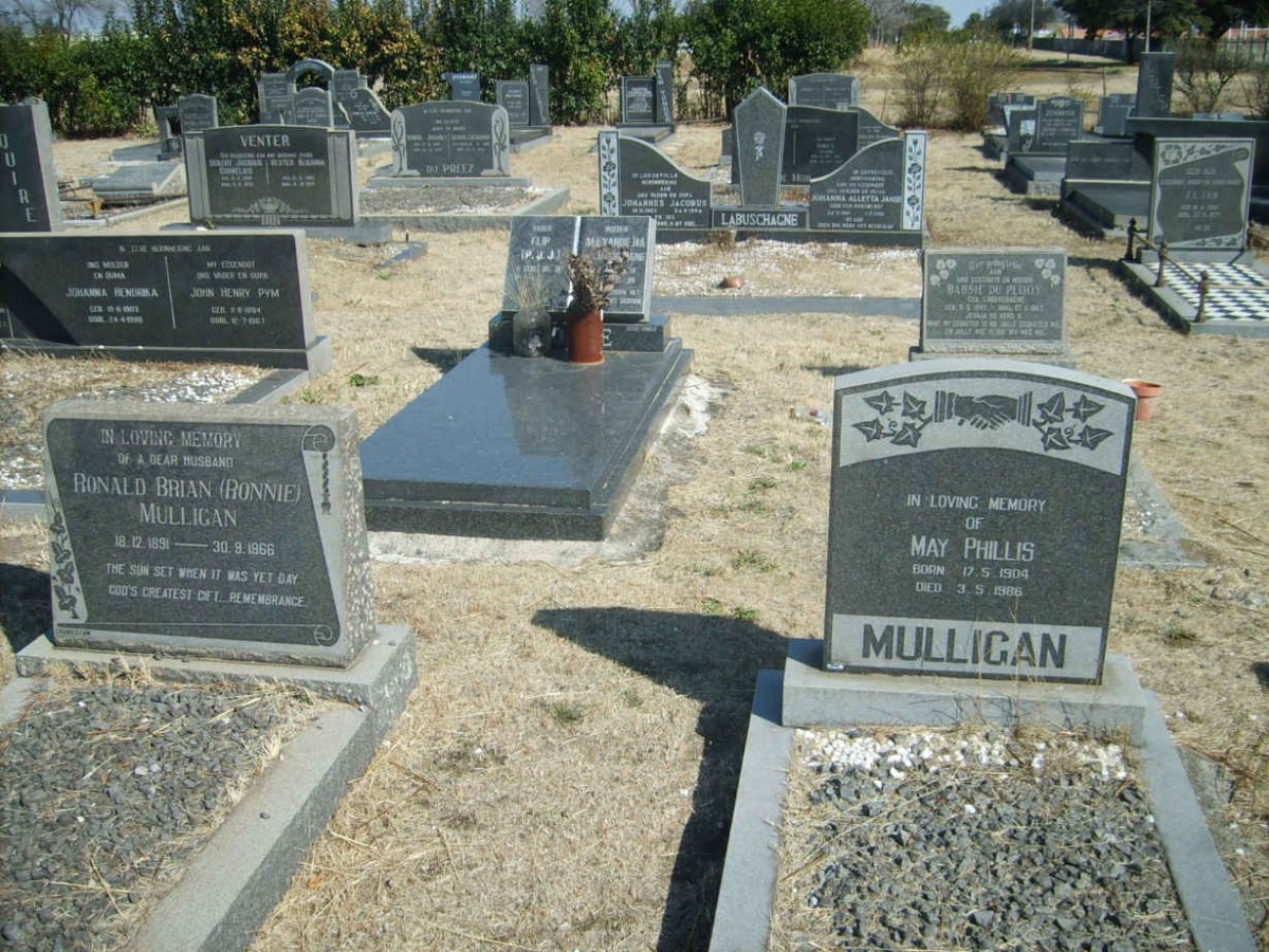 MULLIGAN Ronald Brian 1891-1966 &amp; May Phillis 1904-1986