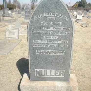 MULLER Johannes 1894-1918