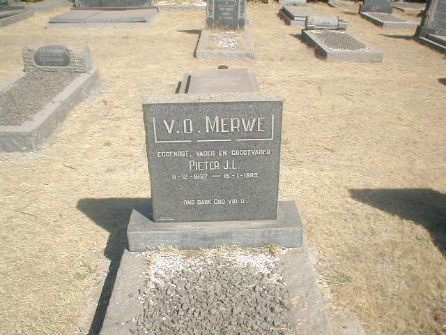 MERWE Pieter J. L., v. d. 1897-1969