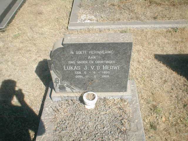 MERWE Lukas J., v.d. 1895-1968