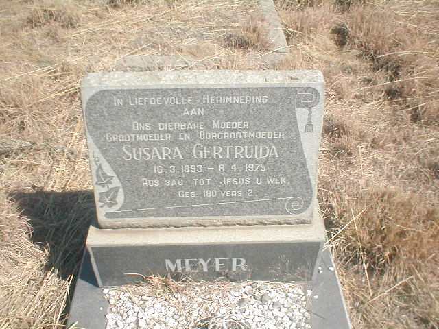 MEYER Susara Gertruida 1893-1975