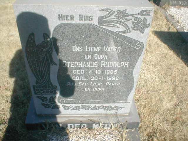 MERWE Stephanus Rudolph, van der 1905-1992