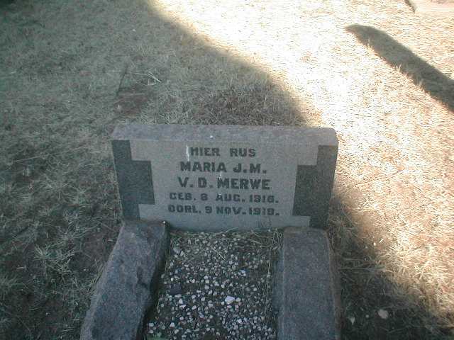 MERWE Maria J.M., v.d. 1916-1918