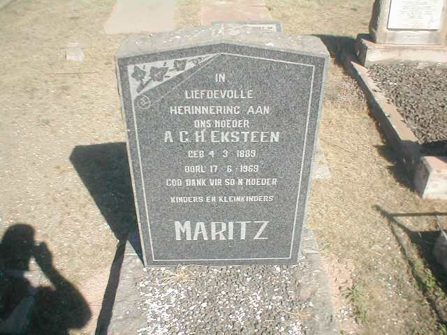 MARITZ A.C.H. nee EKSTEEN 1889-1969