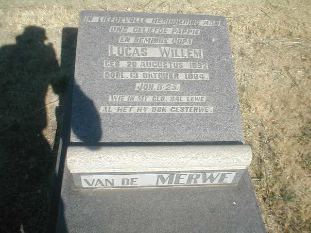 MERWE Lucas Willem, van de 1892-1964