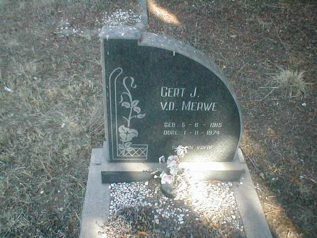 MERWE Gert J., van 1915-1974