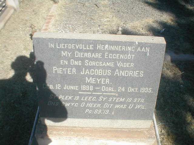 MEYER Pieter Jacobus Andries 1898-1935
