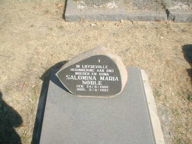 NOBLE Salomina Maria 1908-1993