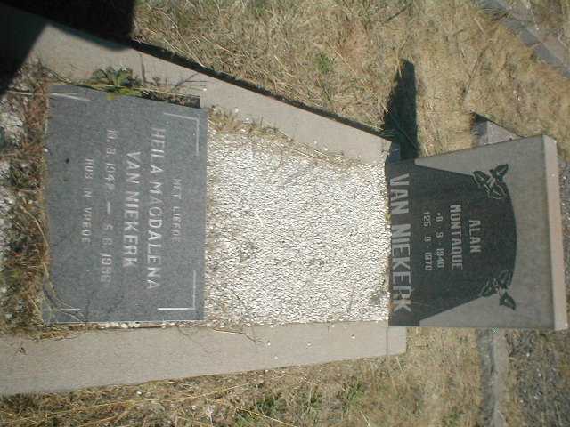 NIEKERK Alan Montaque, van 1940-1970 &amp; Heila Magdalena 1942-1986