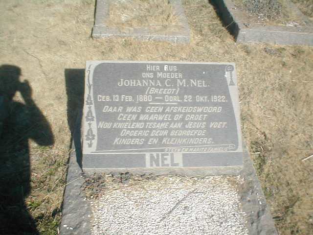 NEL Johanna C.M. nee BREEDT 1880-1922