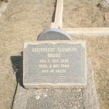 NAUDE Gertbrecht Elizabeth 1876-1944